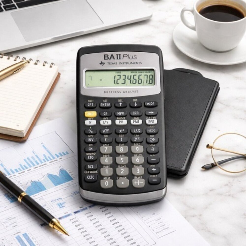 Texas Instruments BA II Plus Financial Calculator - Black - Picture 7 of 7